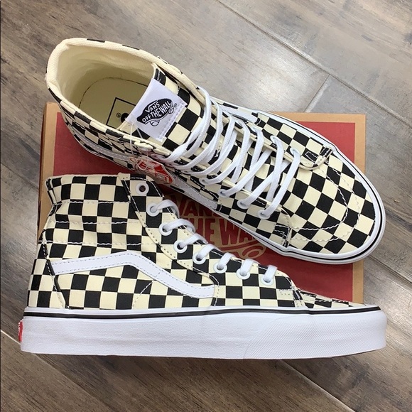 VANS Sk-8-Hi TAPERED CHECKERBOARD black/true white - Picture 10 of 16